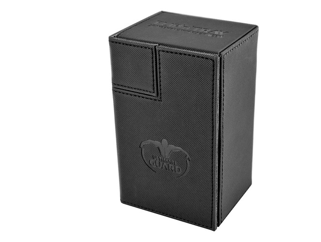 Ultimate Guard Flip 'n' Tray Deck Case 80+ XenoSkin Ambre - Boîte Cartes Magnétique Pour 80 Cartes Double Pochette - Magic, Pokémon